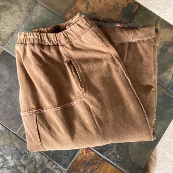 100% Cotton, Quilted, Warm Harem Pants, OS , cinamon color - Picture 10 of 11